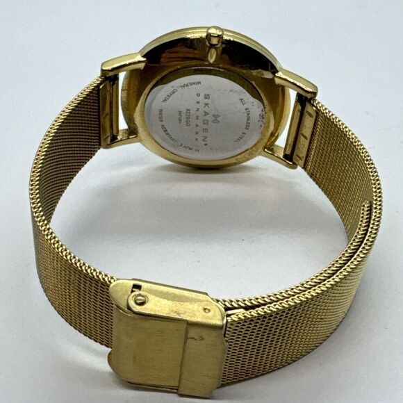 Skagen 922SGG Women's Stainless Steel Mesh Analog Dial Quartz Watch JNA580 - Picture 9 of 11